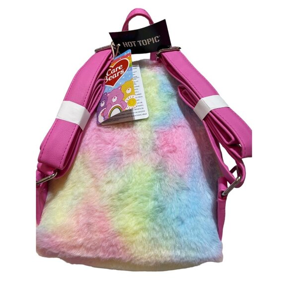 Loungefly Care Bears Pastel Rainbow Fuzzy Mini Backpack main image 4